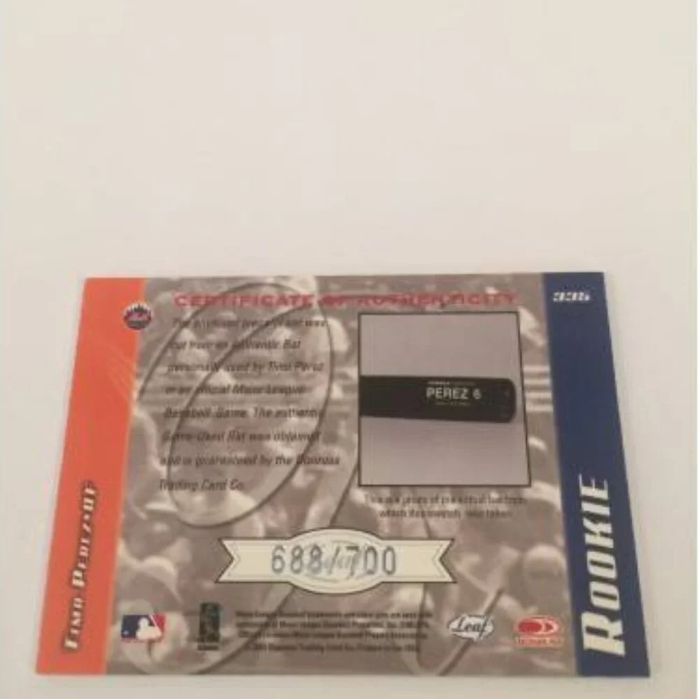 2001 Leaf Limited 688/700 Timo Perez Mets #335 (042)